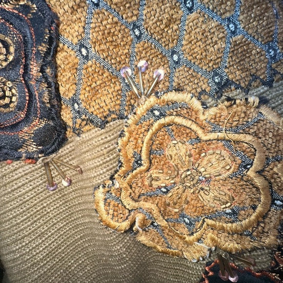 Vintage statement piece Button-Up Jacket with Floral  Zebra Pattern. Artsy Boho - Picture 6 of 15